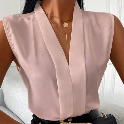Elin Sleeveless Blouse in Lightweight Cotton for Women