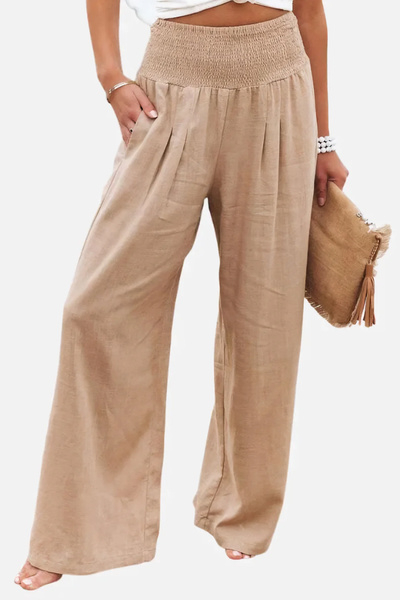 Elin – Linen Palazzo Pants