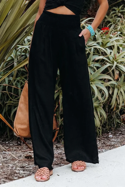 Elin – Linen Palazzo Pants