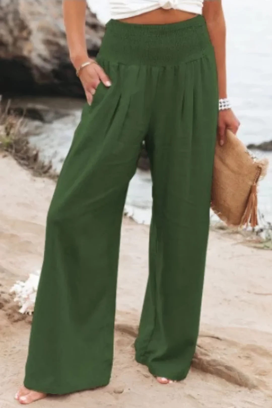 Elin – Linen Palazzo Pants