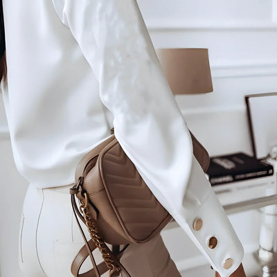 Eva - Blouse with Unique Buttons for Women