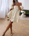Theresa - off-shoulder mini feestjurk