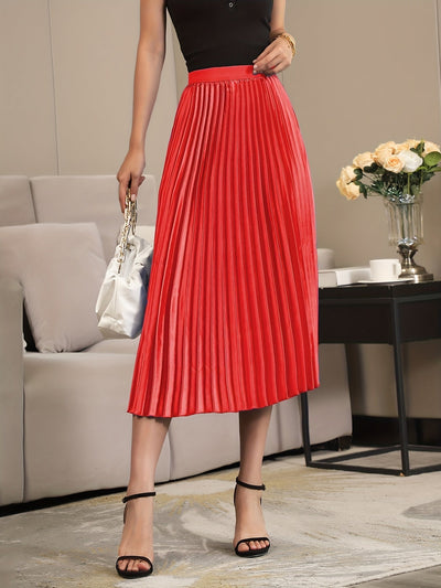Elise | Elegant A-line pleated skirt
