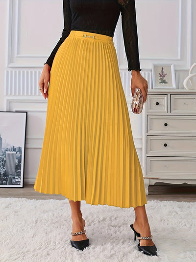 Elise | High-waisted skirt with a chain detail
