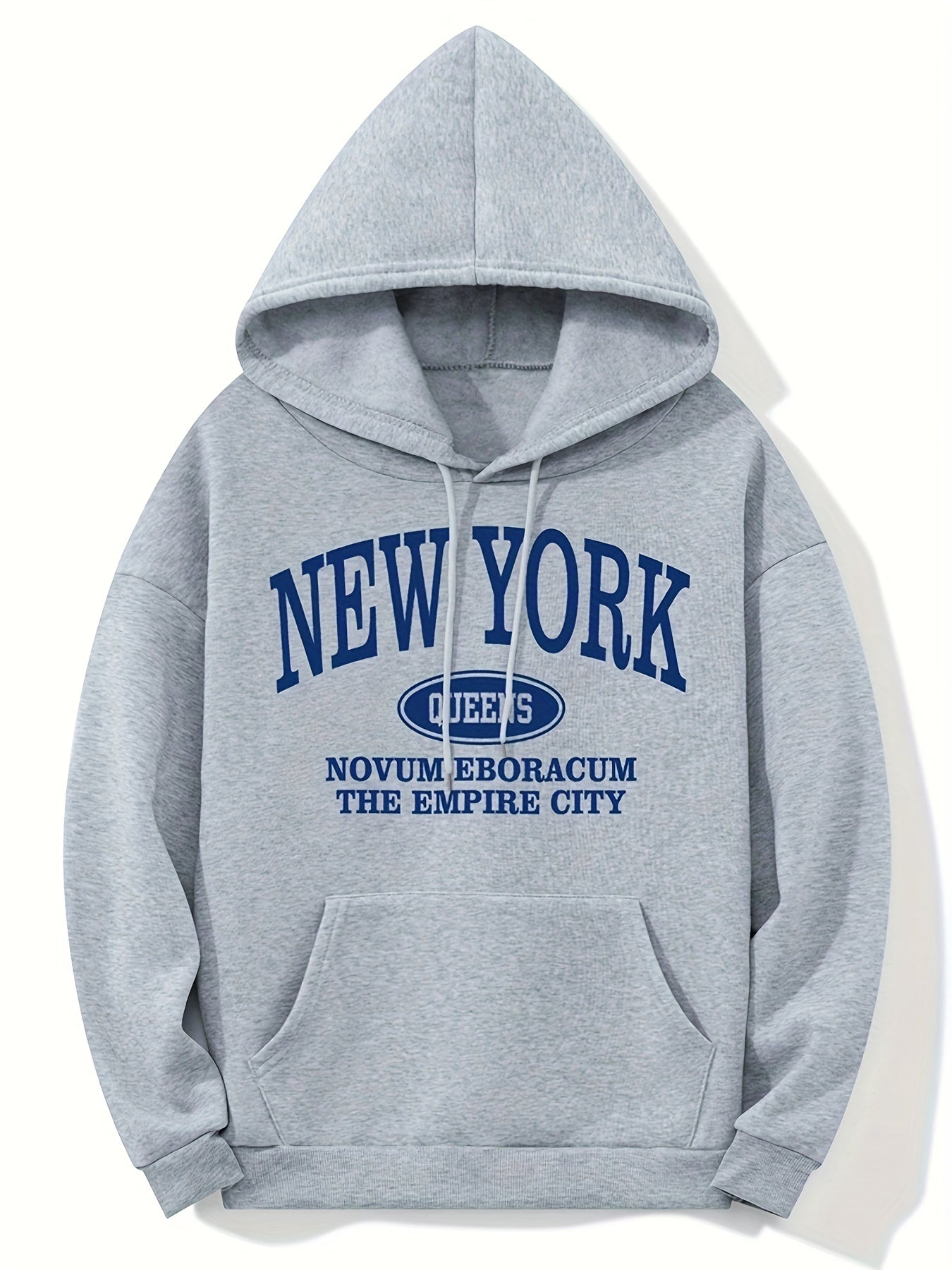 Nina | Hoodie met New Yorkse letterprint en kangoeroezak