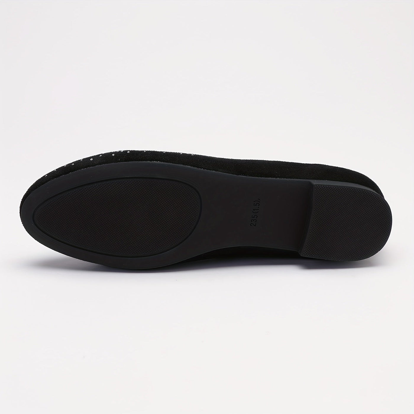 Elise | Rhinestone decor ballet flats with elastic cross strap