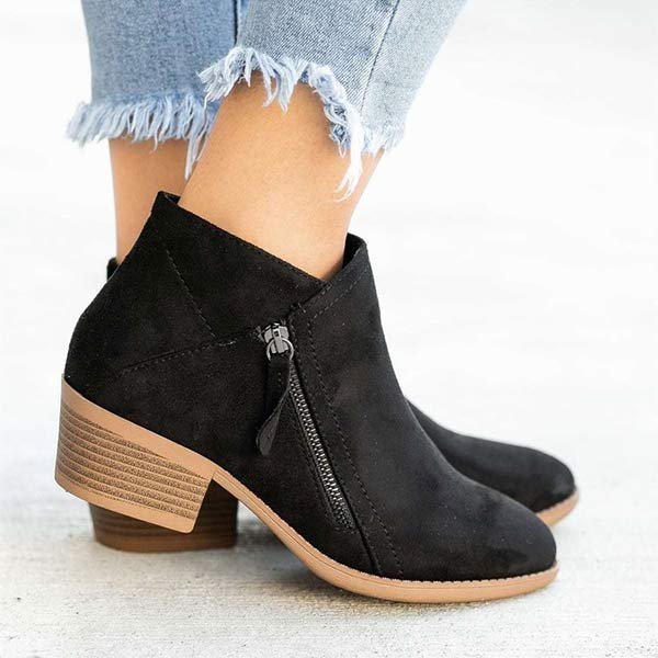 Leather orthopedic boots for women
