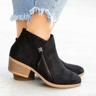 Leather orthopedic boots for women