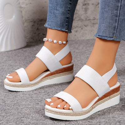 Robin | Effen kleurige dames sandalen met enkelbandje