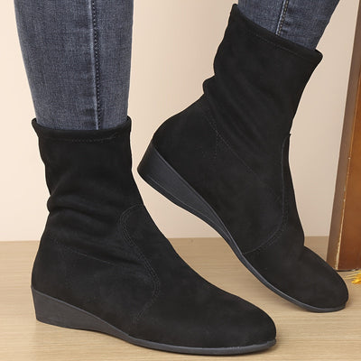 Lize | Black cotton women's boots
