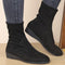 Lize | Black cotton women's boots