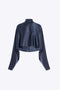 Opal - Luxe Mock Neck Dames Satijnen Shirt