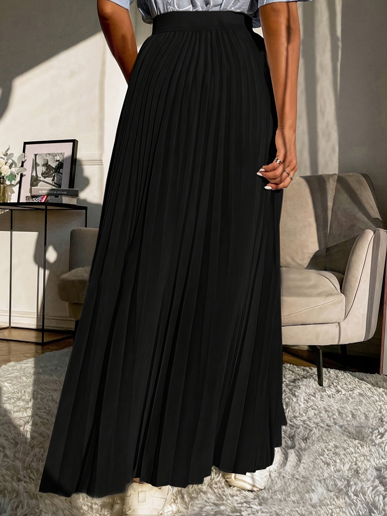 Lara | Solid color high-waisted skirt