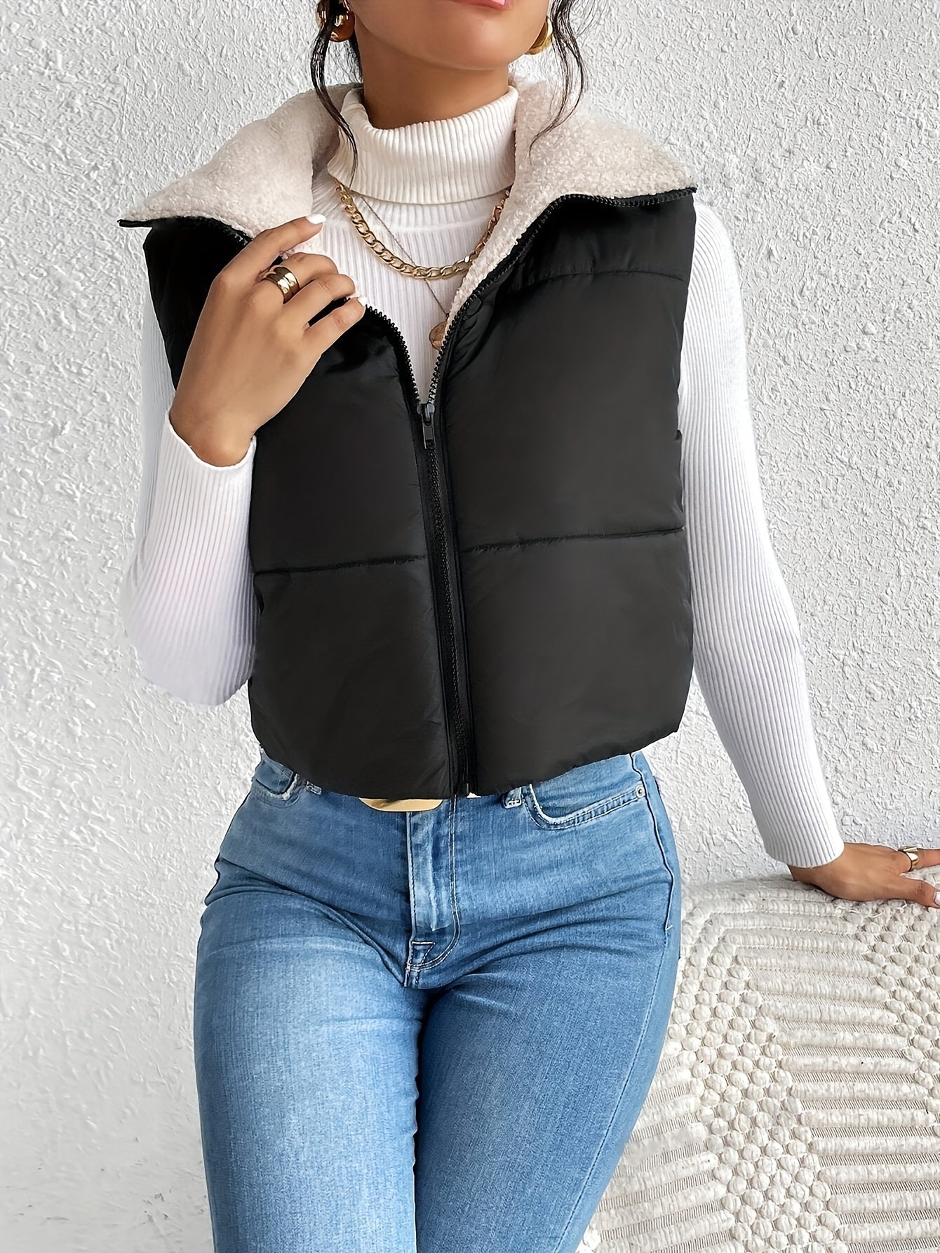 Elin | Fleece-lined quilted vest