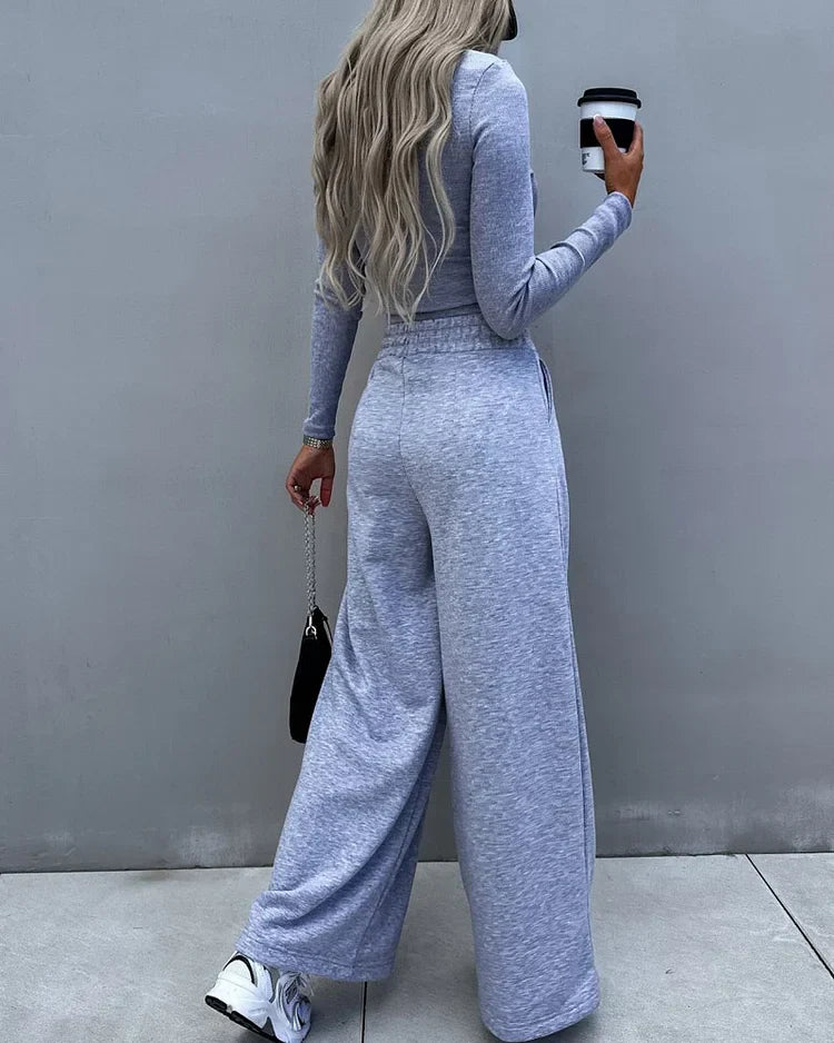 Thessaly - Knusse wijde broek voor Vrouwen