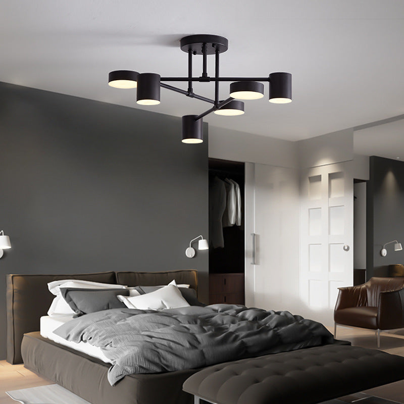 Astralux – Modern Circular Ceiling Light in Black and Gold