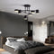Astralux – Modern Circular Ceiling Light in Black and Gold