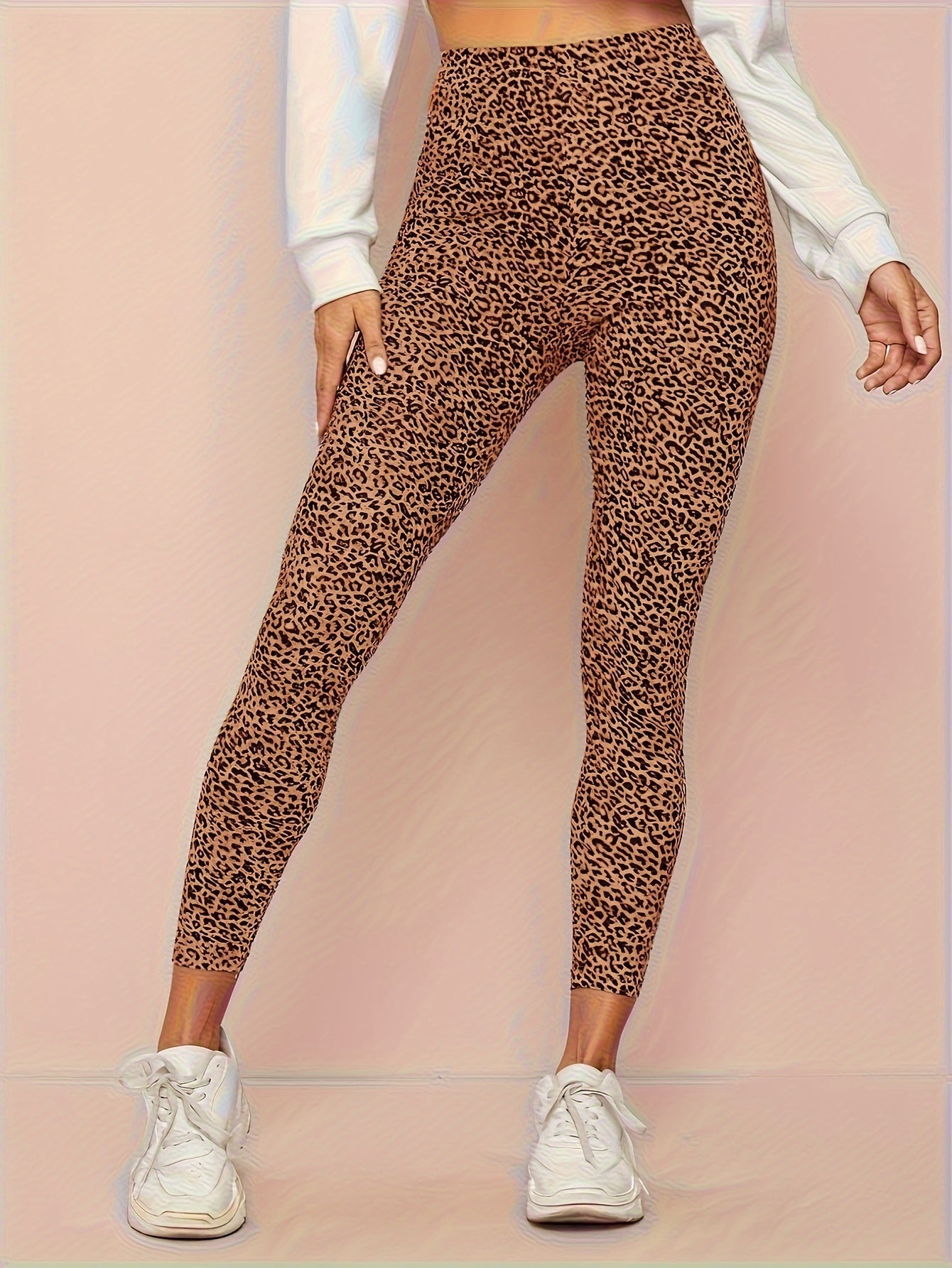 Luna | Leopard print high-waisted leggings