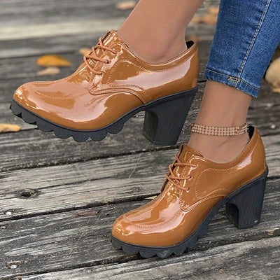 Robin | Effen kleurige chunky hakken