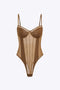 Celestia - Een verleidelijke doorschijnende mesh corset-body voor dames