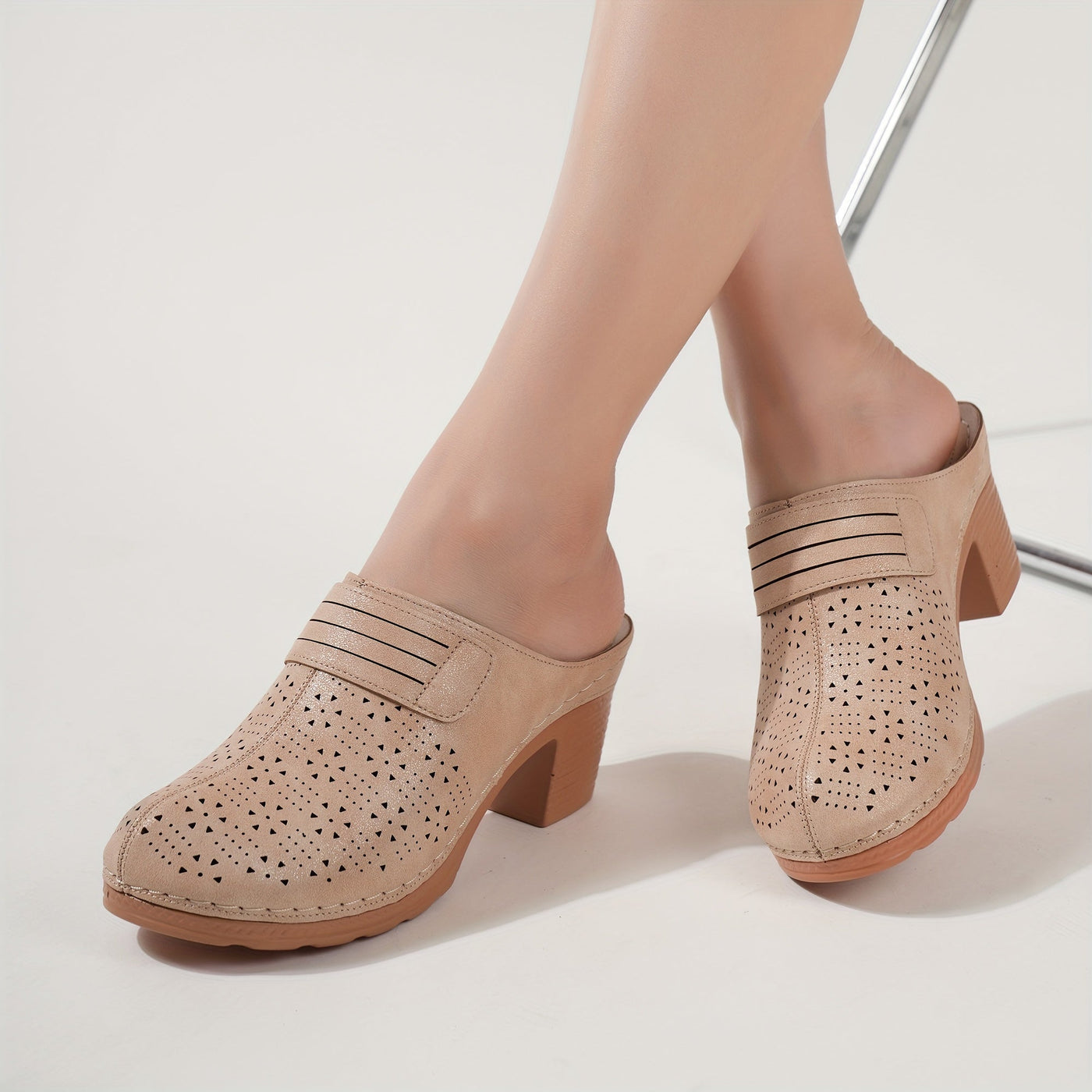 Nina | Dames sandalen met dikke hak
