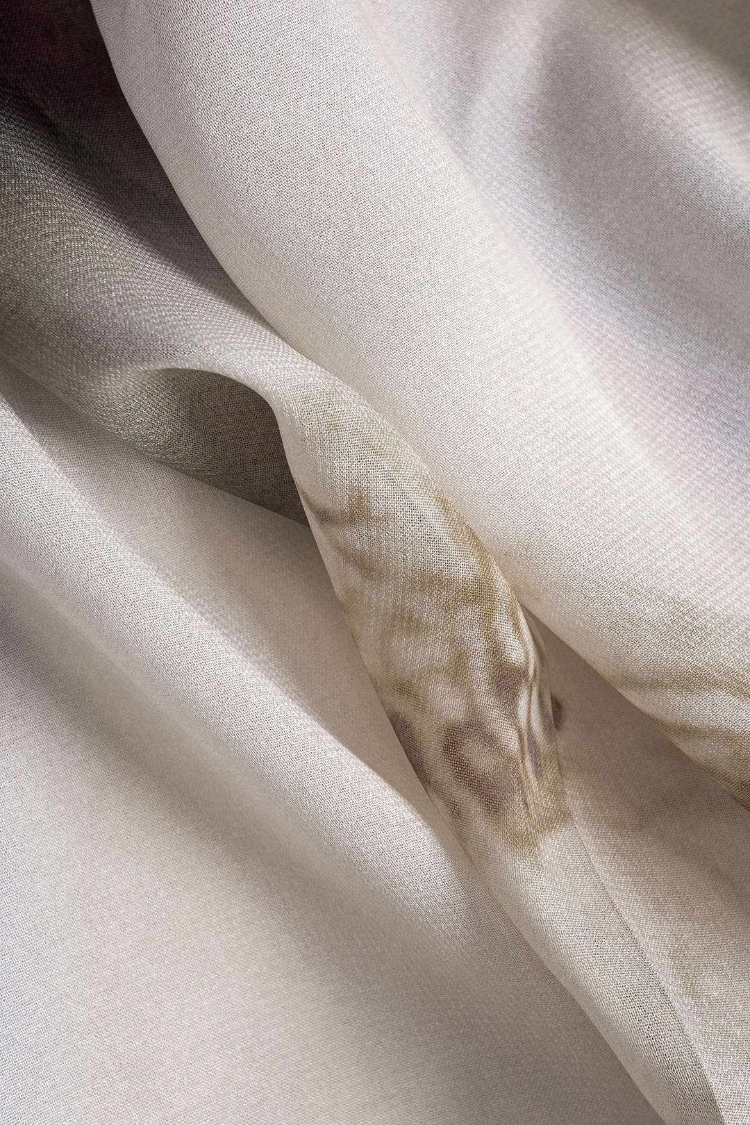 Calla - Elegante Abstracte Print Dames Chiffon Knopshirt