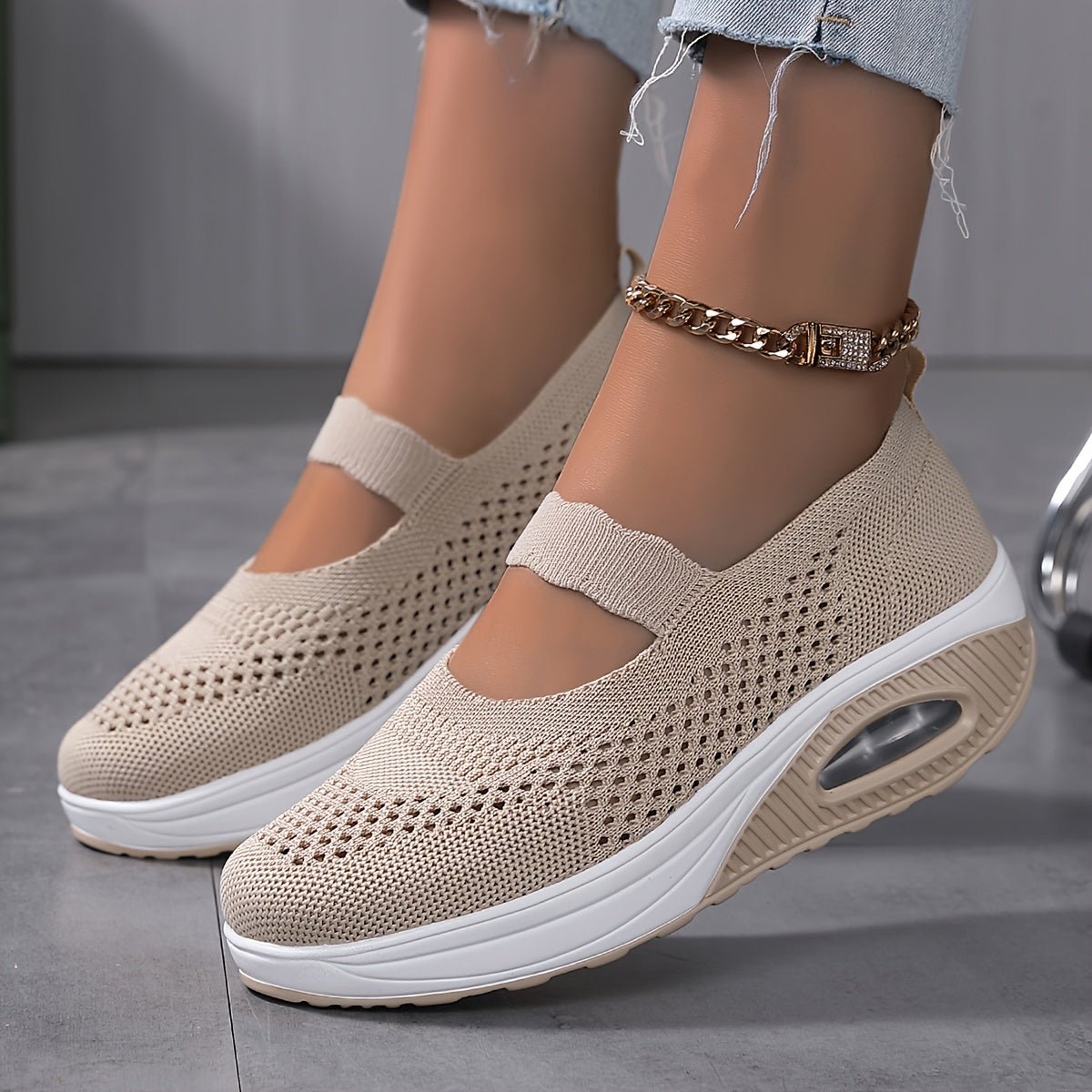 Lotte | Breathable knitted women's sneakers