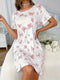 Lotte | Casual nachtkleding jurk met vlinderprint