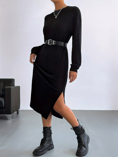 Elise | Elegante t-shirt jurk met asymmetrische zoom