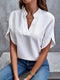 Lotte | Plain blouse with notch