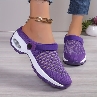 Evi | Breathable mesh slip-ons with thick sole