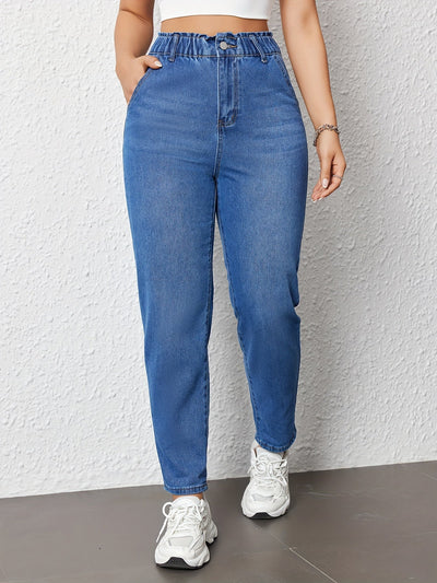 Lotte | Hoog getailleerde relaxte fit damesjeans