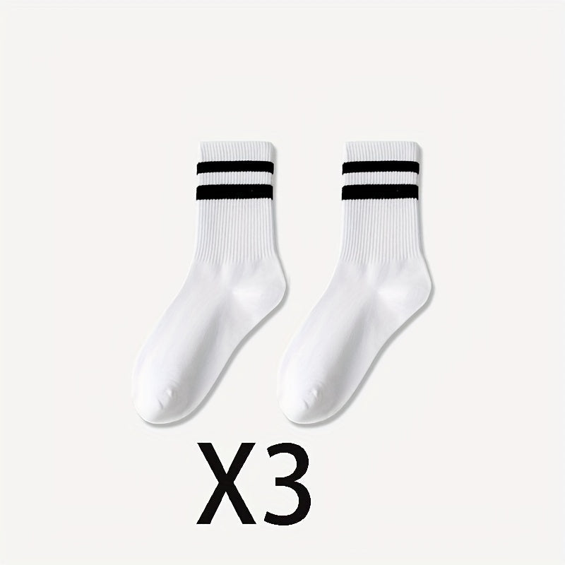 Niels | 3 paar unisex zweetabsorberende sportieve crew-sokken