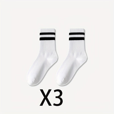Niels | 3 paar unisex zweetabsorberende sportieve crew-sokken
