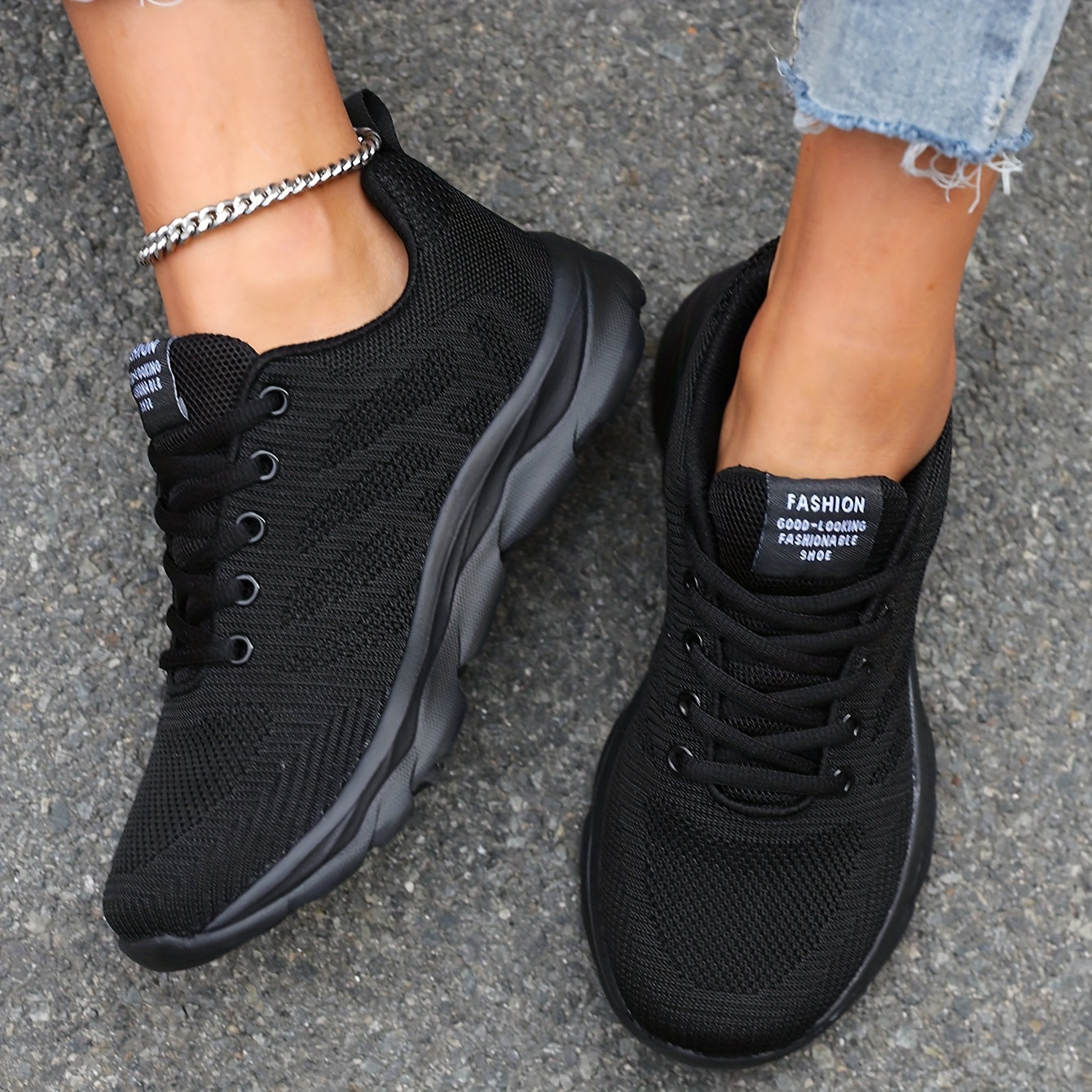Nina | Ademende gebreide damessneakers