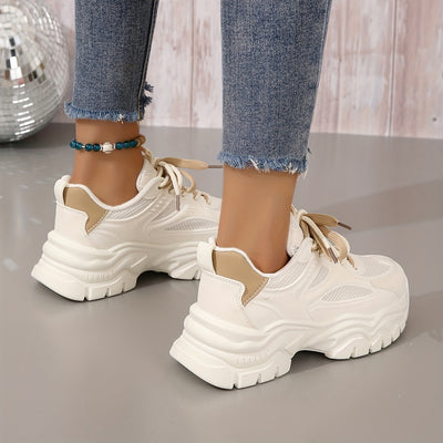 Emma | Comfortabele beige sneakers