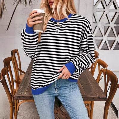 Freya Dames Oversized Trui met Strepen