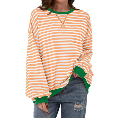 Freya Dames Oversized Trui met Strepen