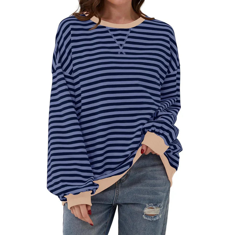 Freya Dames Oversized Trui met Strepen