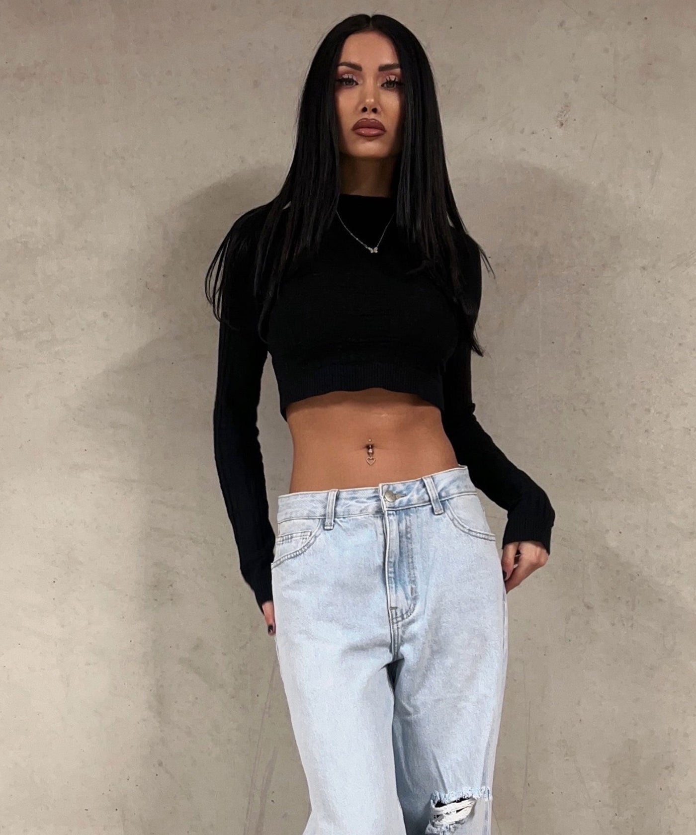 Lovi - Wijde Broekspijp Ripped Jeans