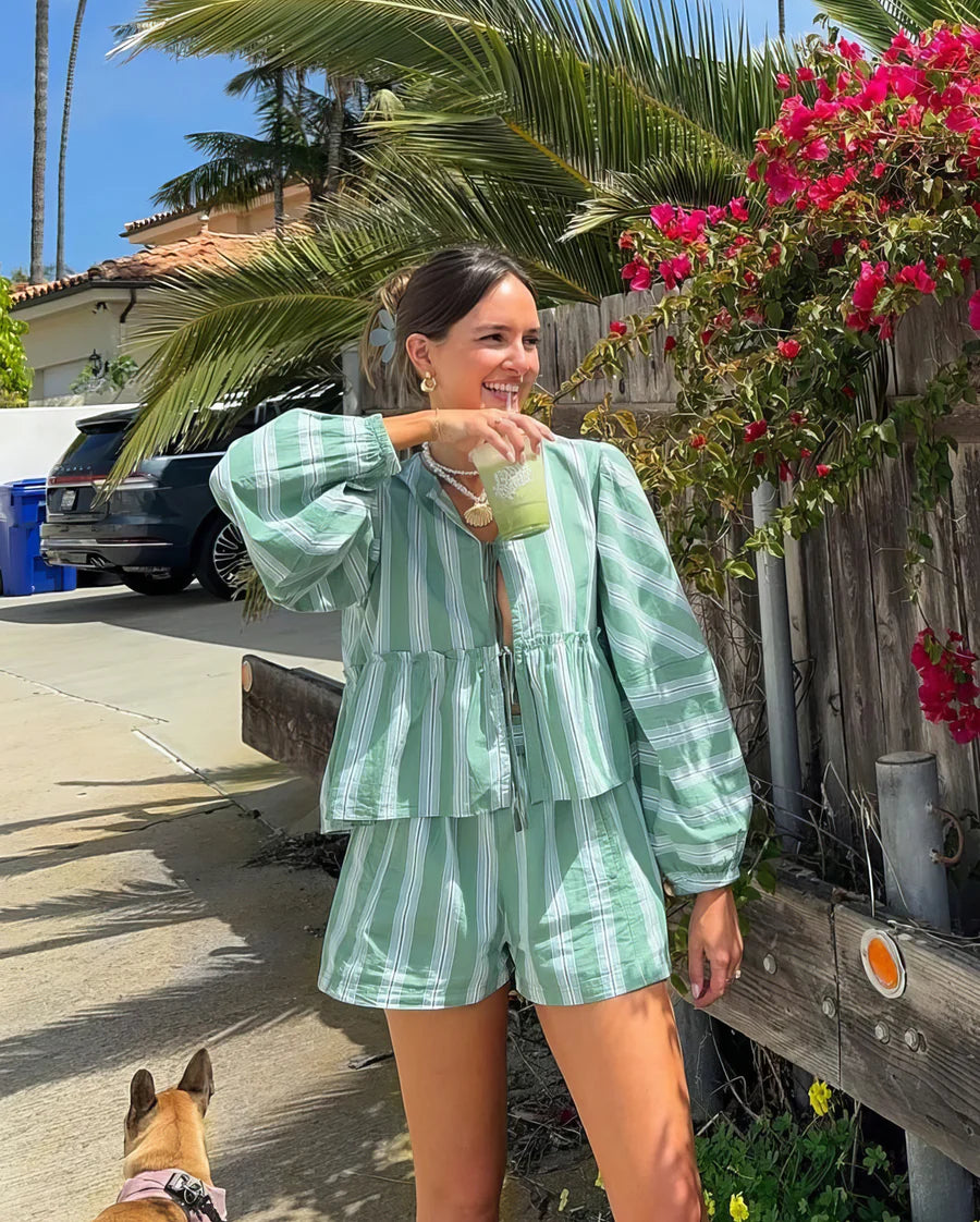 Elvina - Striped Summer Set