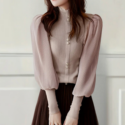 JOVANA - Elegant Knitted Top for Women