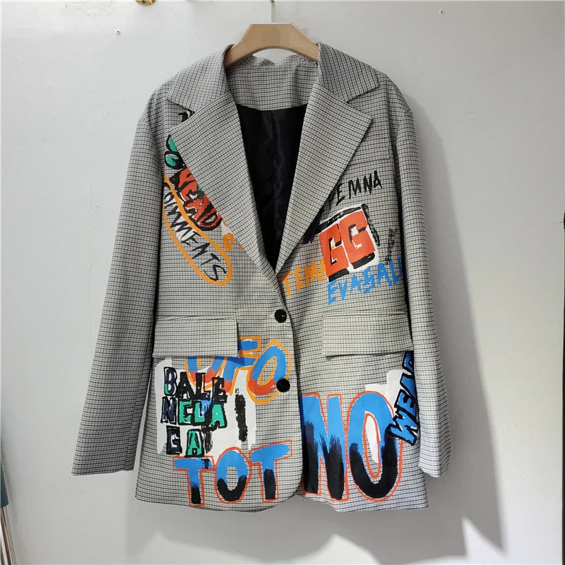 Haily - Cool Blazer with Text for Women