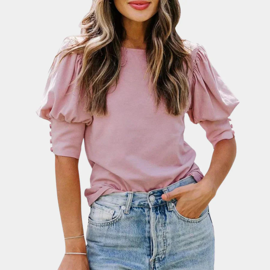 Helena Elegante Losse Damesblouse van Viscose