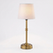 Drena - Brass Table Lamp with Fabric Shade
