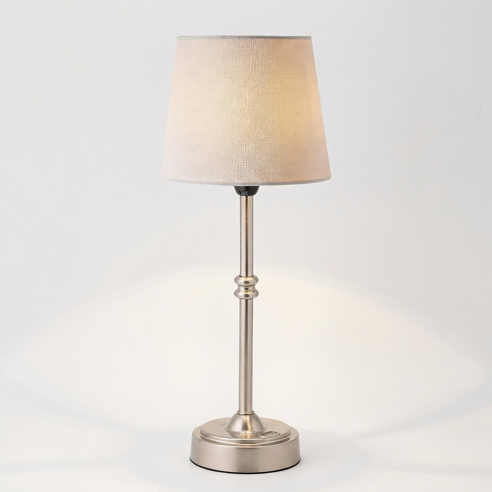 Drena - Brass Table Lamp with Fabric Shade