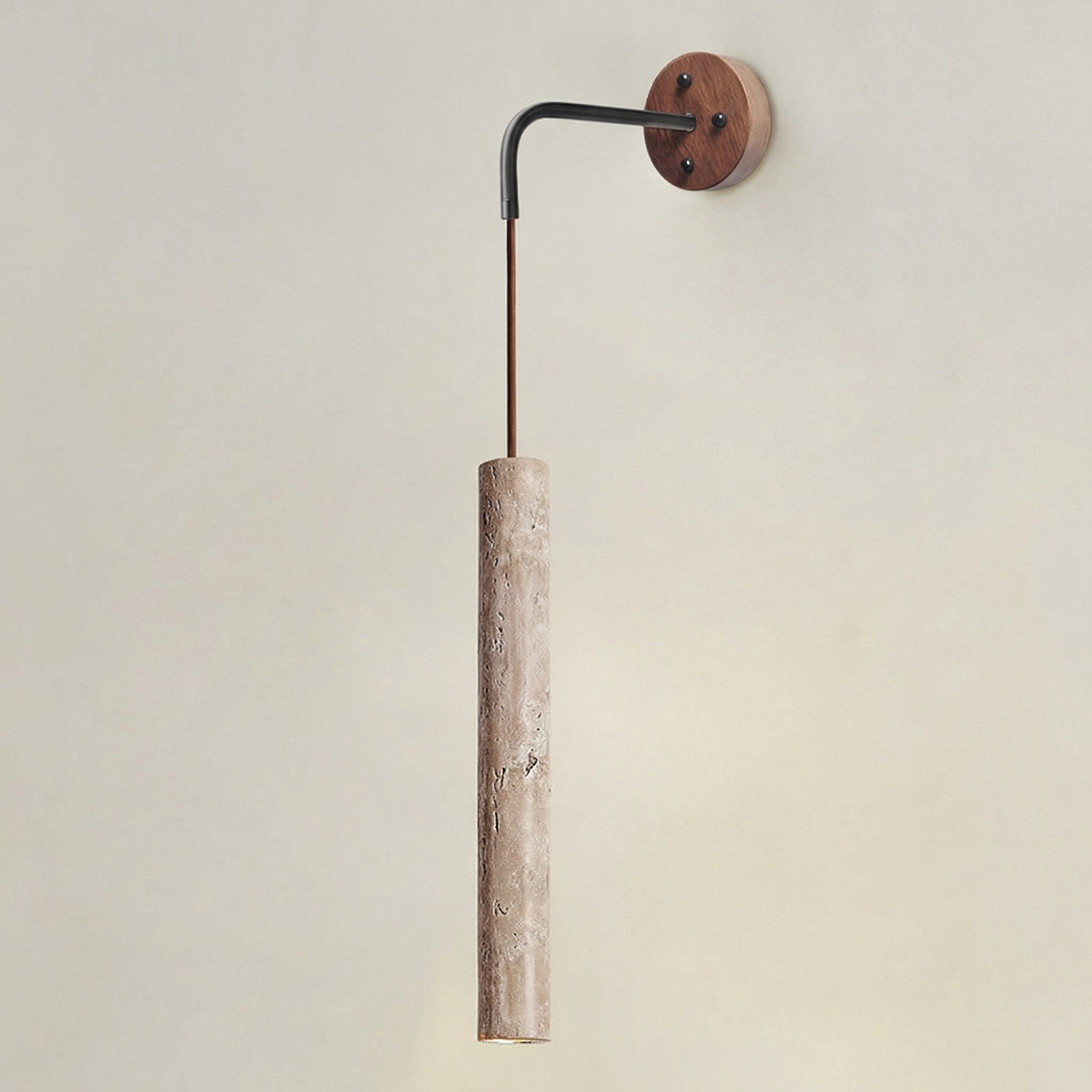 Trowen - Travertine Tube Wall Lamp 30cm