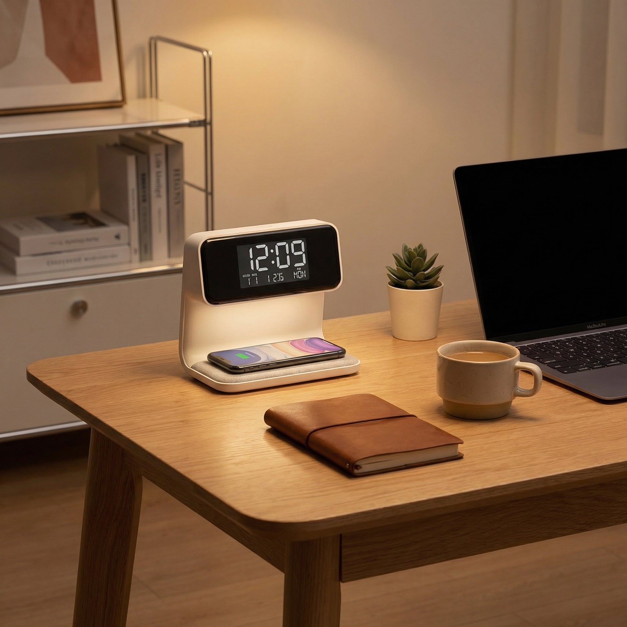 Nyxen - 3 In 1 Smart Alarm Clock Night Light Wireless Charging
