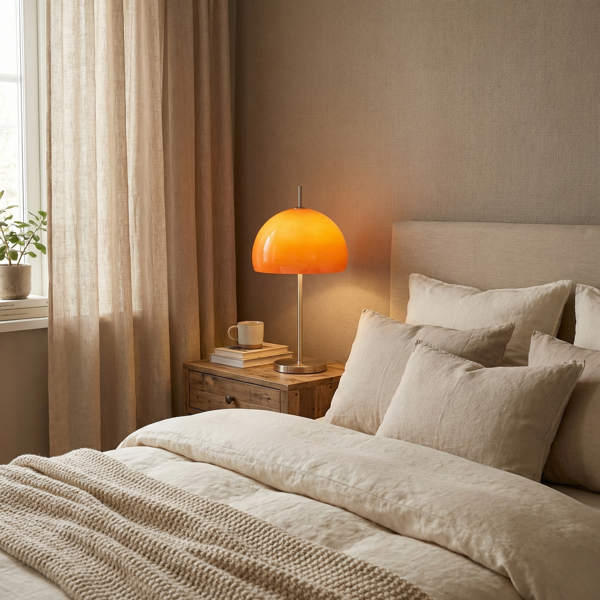 Lumoba - Bauhaus Glass Mushroom Table Lamp