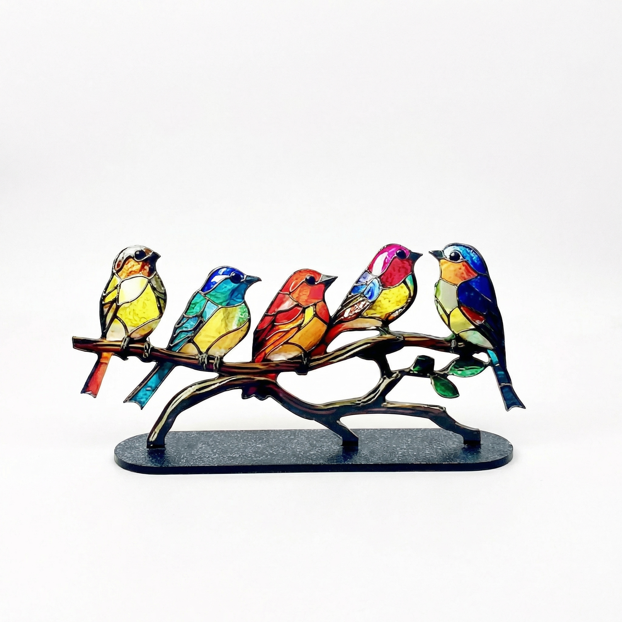 Elowen - Acrylic Multi Bird Branch Ornament